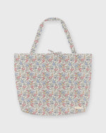 Load image into Gallery viewer, Reusable Tote Bag in Yellow/Blue Hope Springs Liberty Fabric
