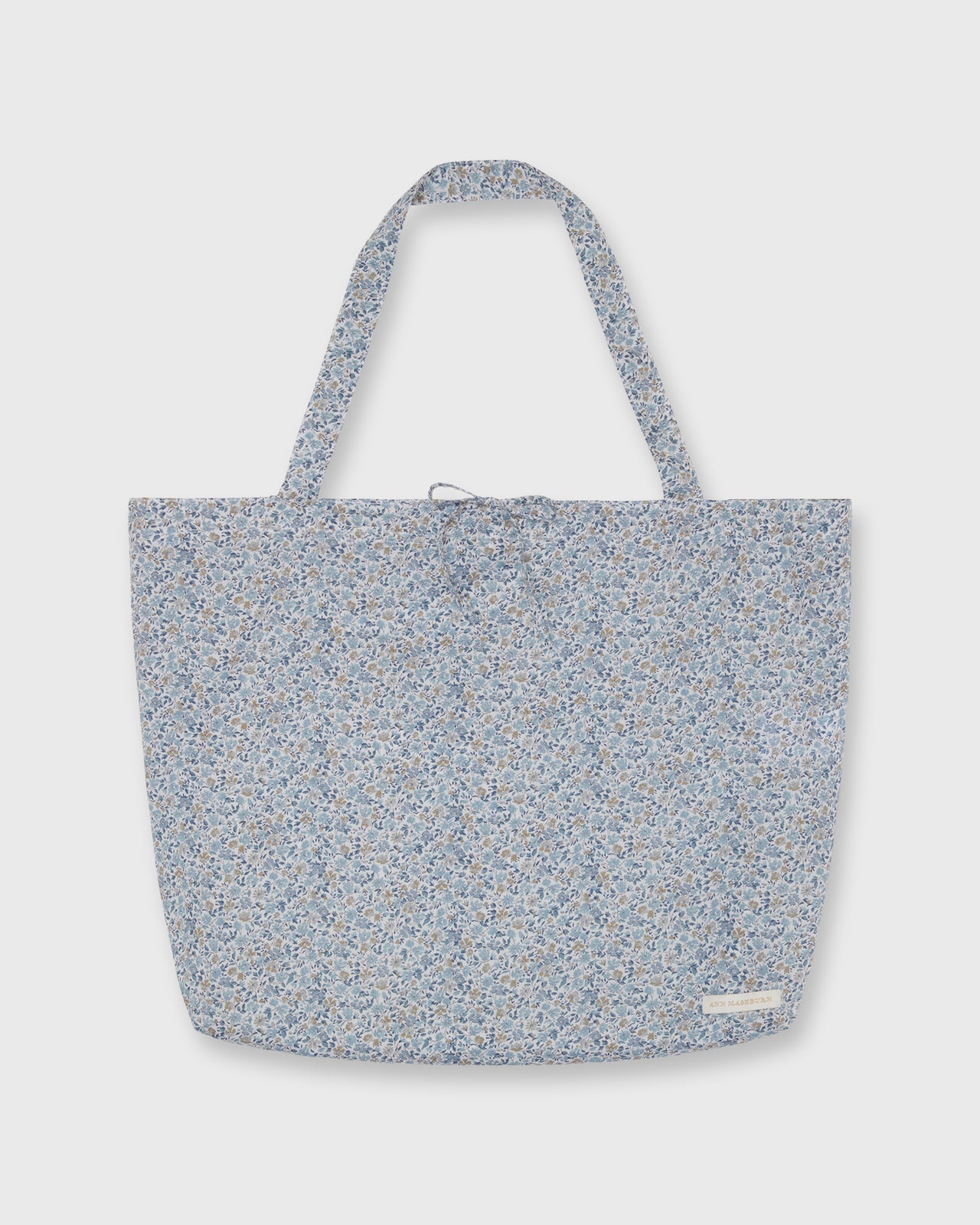 Reusable Tote Bag in Steel Blue Multi Hannah Rose Liberty Fabric