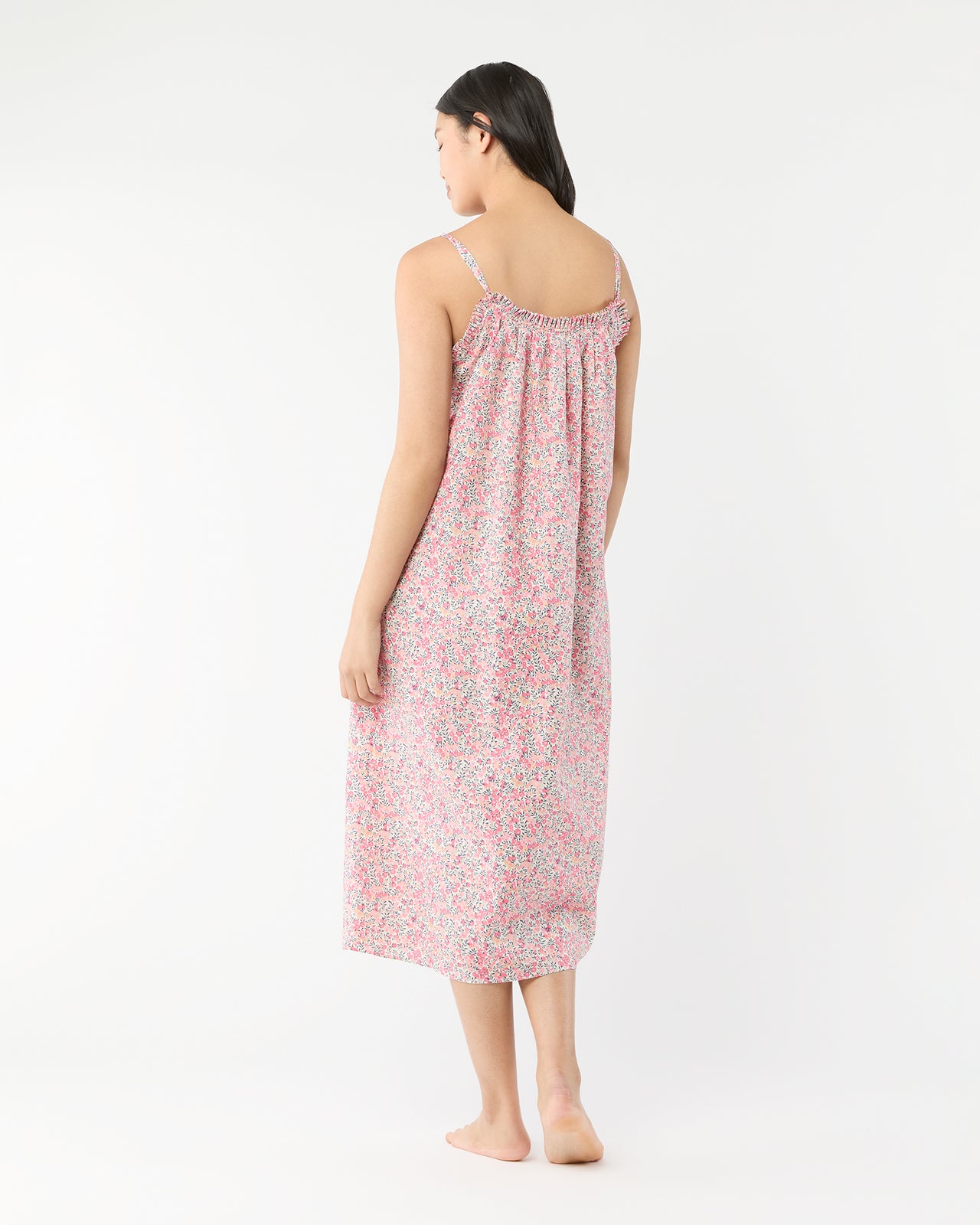 Lena Slip in Pink Multi Wiltshire Liberty Fabric