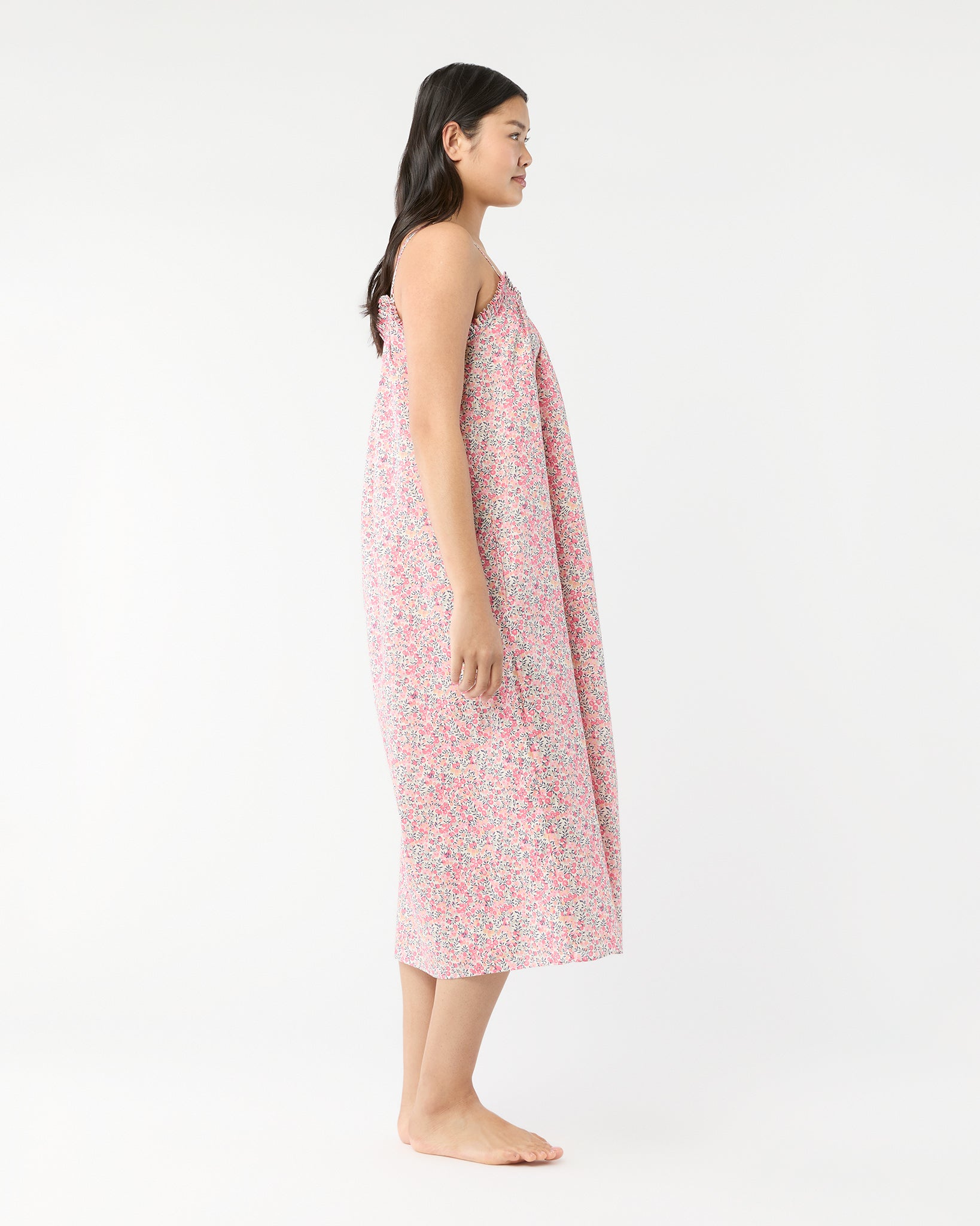 Lena Slip in Pink Multi Wiltshire Liberty Fabric