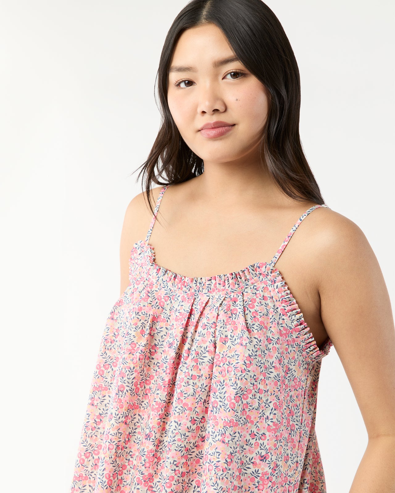 Lena Slip in Pink Multi Wiltshire Liberty Fabric