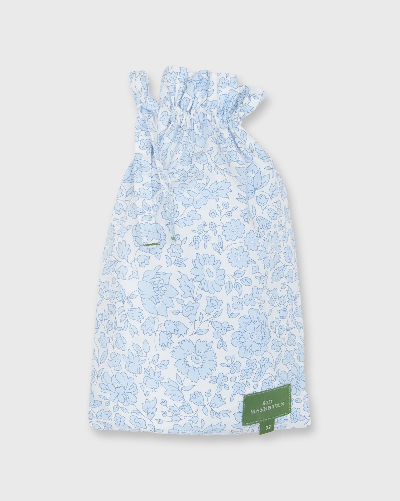 Button-Front Boxer Short in Pale Blue D'Anjo Sky Liberty Fabric