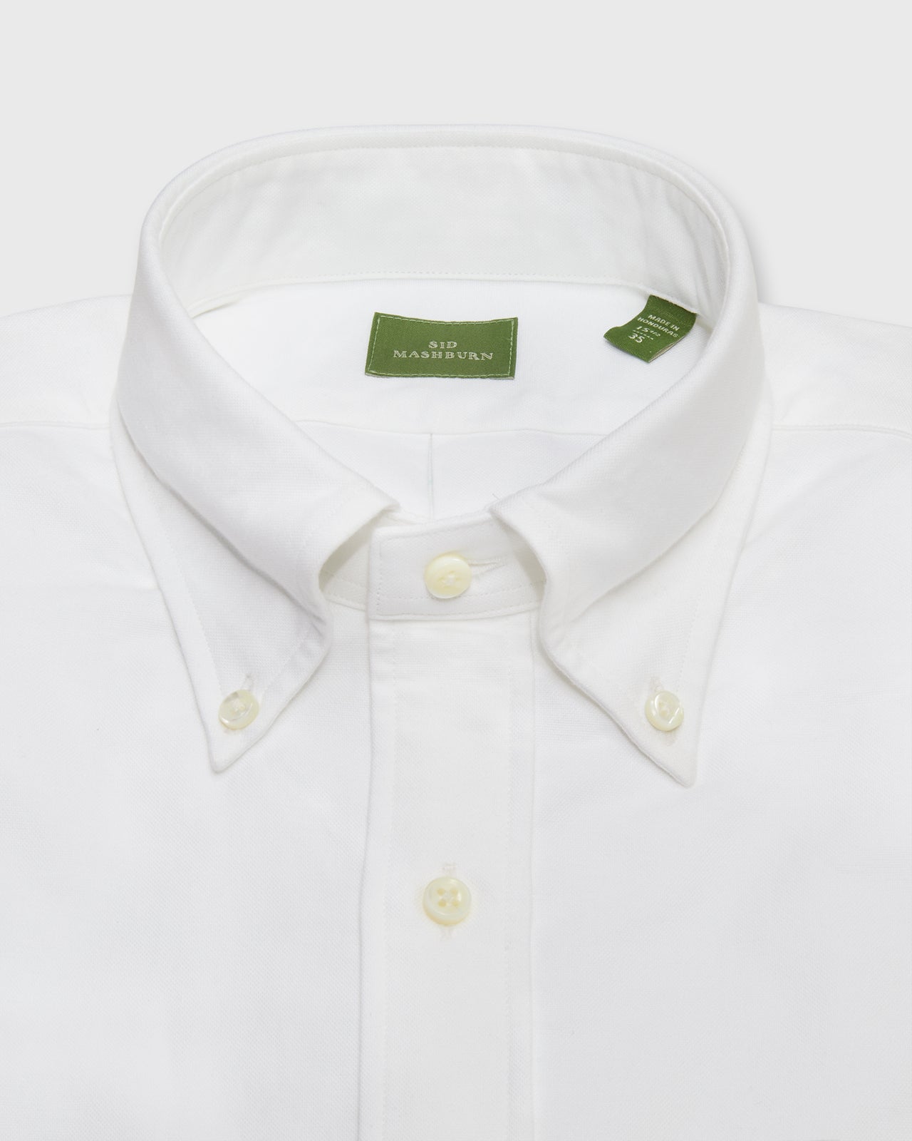 Button-Down Dress Shirt in White Oxford
