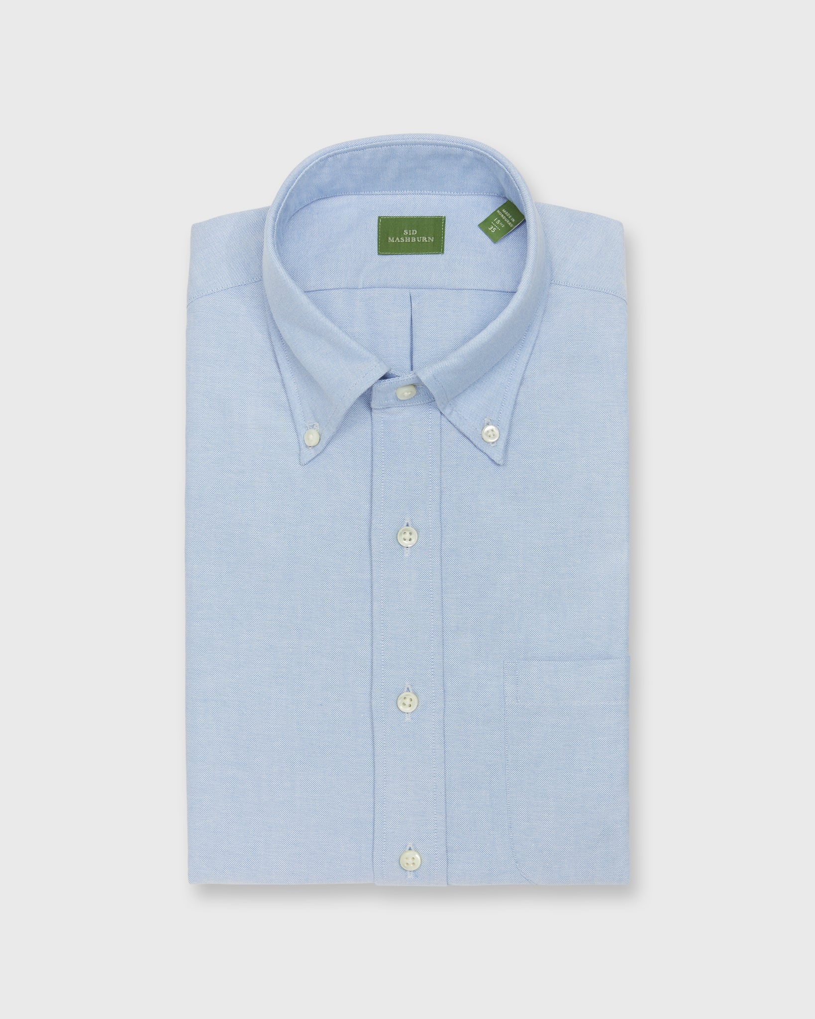 sage dress for wedding Button-Down Dress Shirt in Blue Oxford