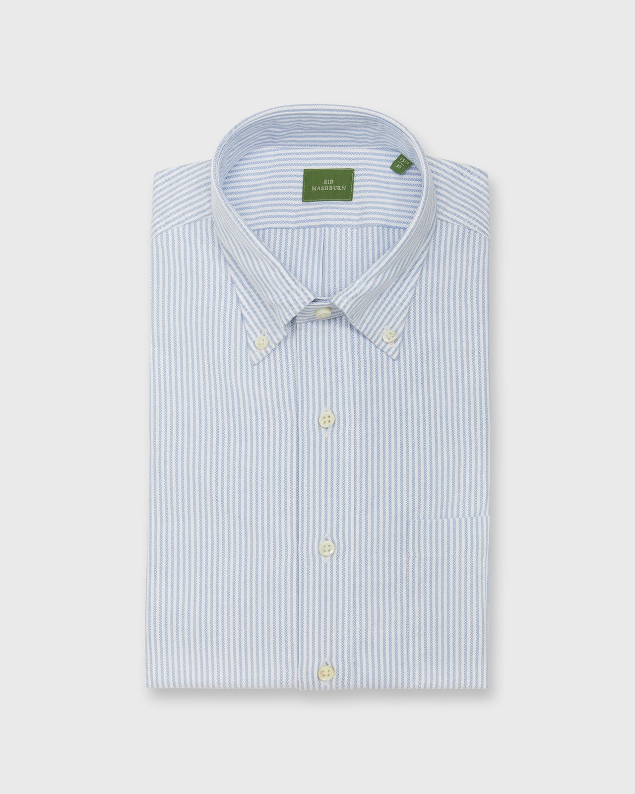 Button-Down Dress Shirt in Blue University Stripe Oxford