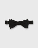 Load image into Gallery viewer, Formal Bow Tie in Black Silk Grosso Grenadine
