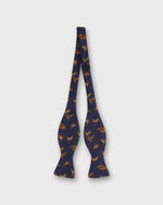 Load image into Gallery viewer, Silk Bow Tie in Navy Duck
