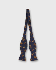 Silk Bow Tie in Navy Duck