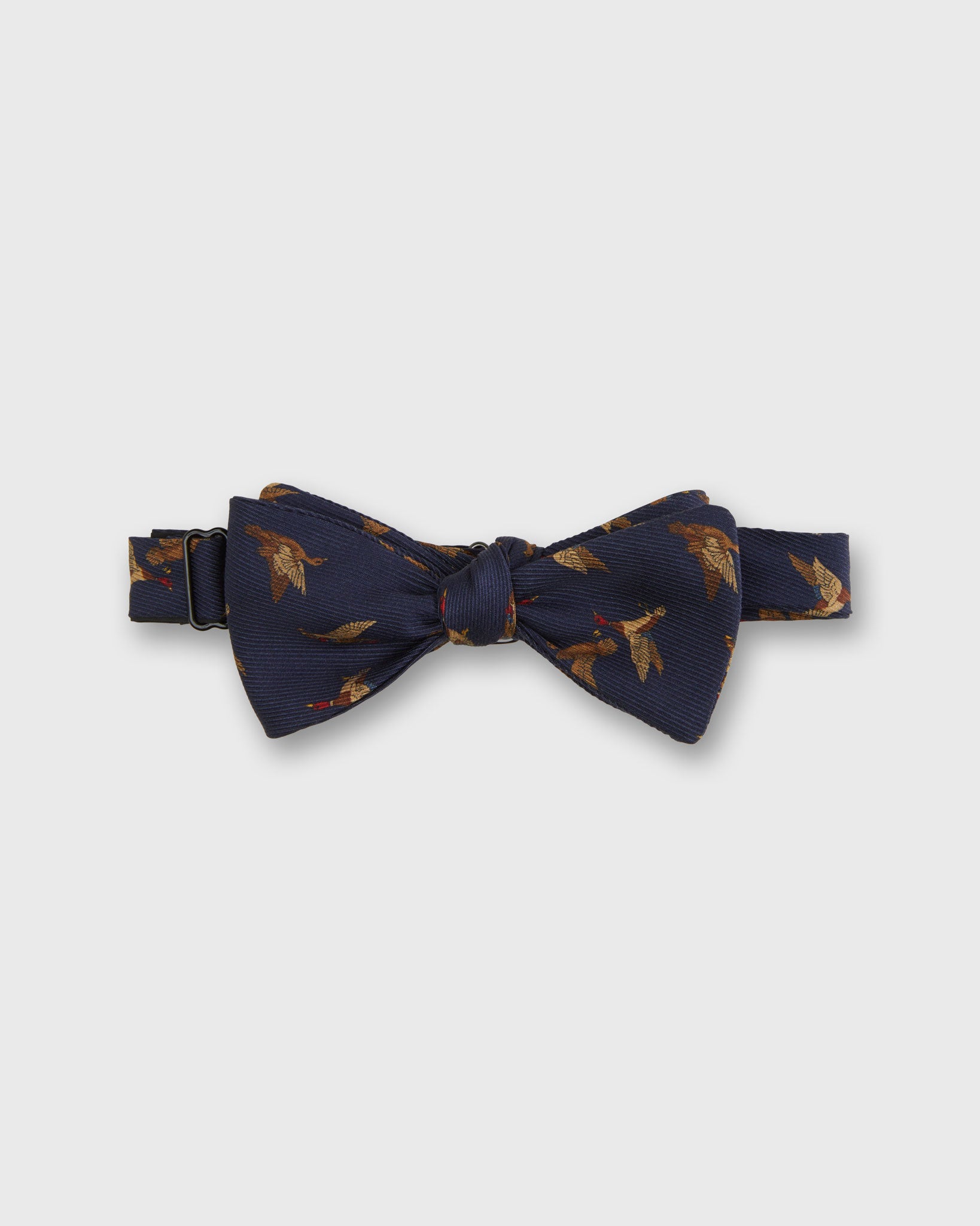 Silk Bow Tie in Navy Duck