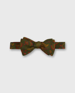 Silk Bow Tie in Green Alexander Floral