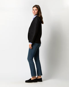 Stand Up Collar Blazer in Black