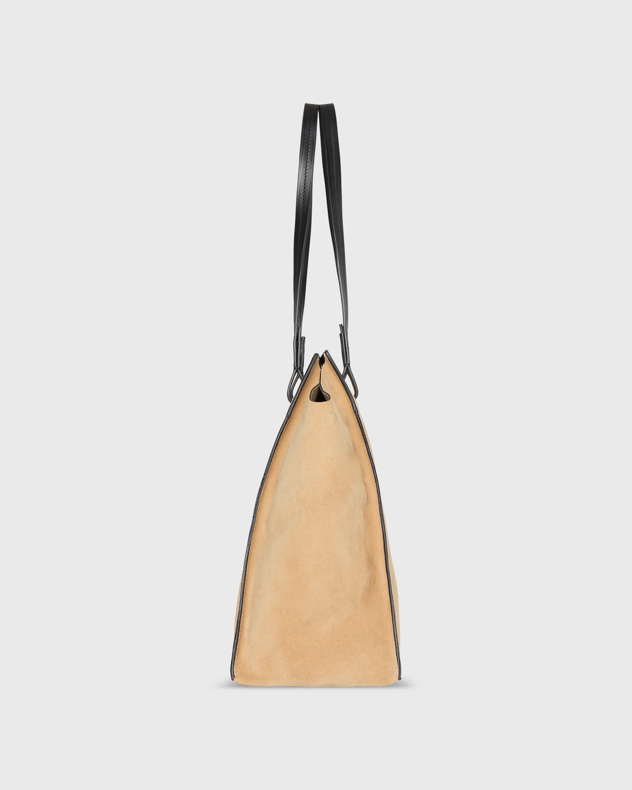 Evie Tote in Camel Suede