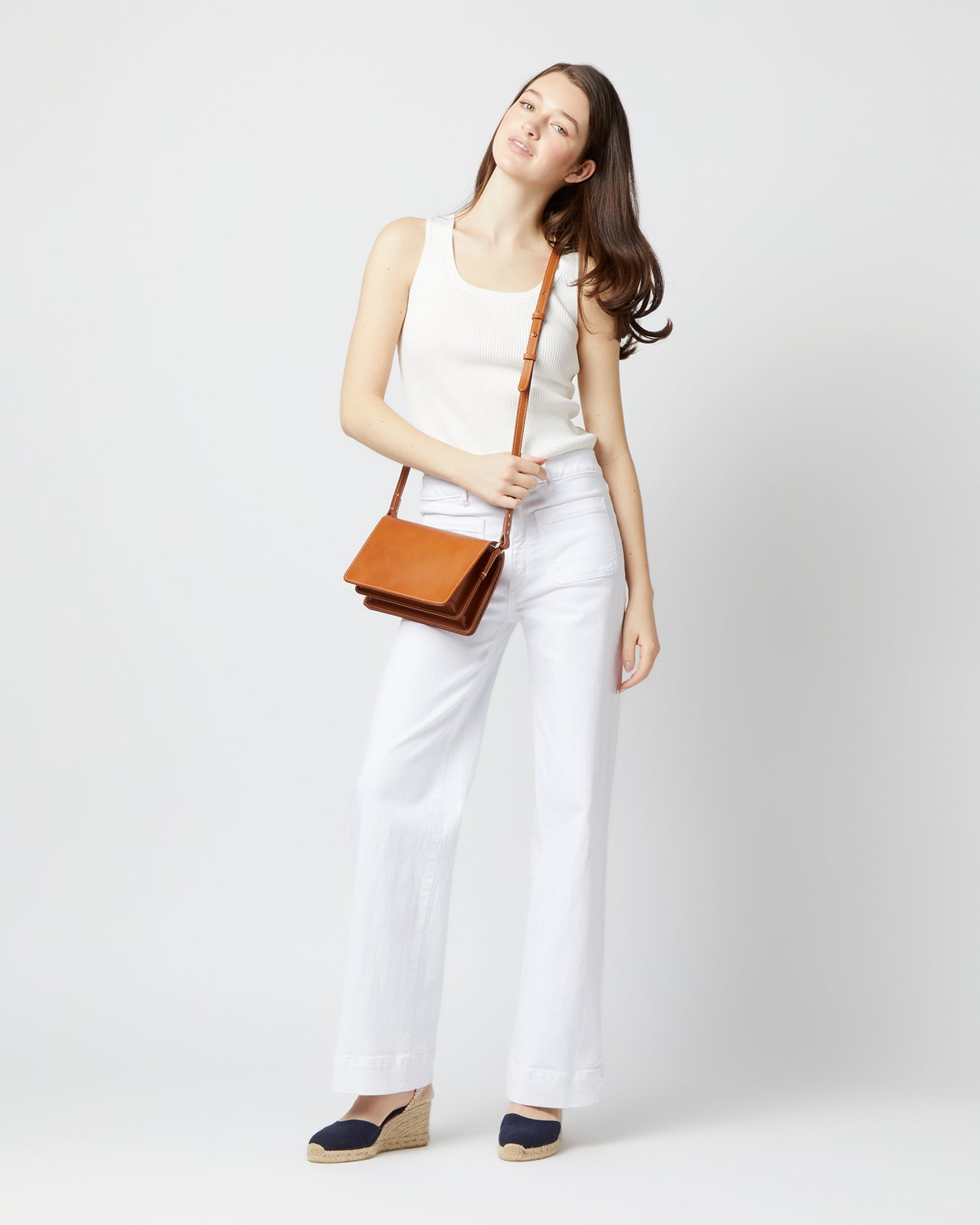Josie Crossbody Bag in Natural Leather