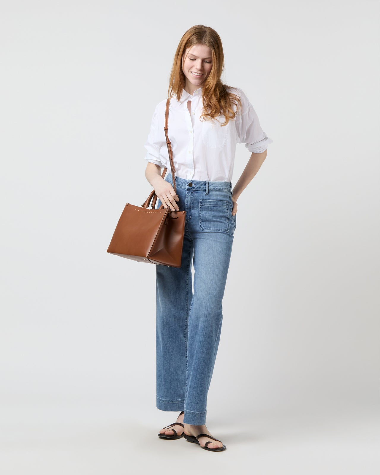 Olivia Handbag in Tan Leather