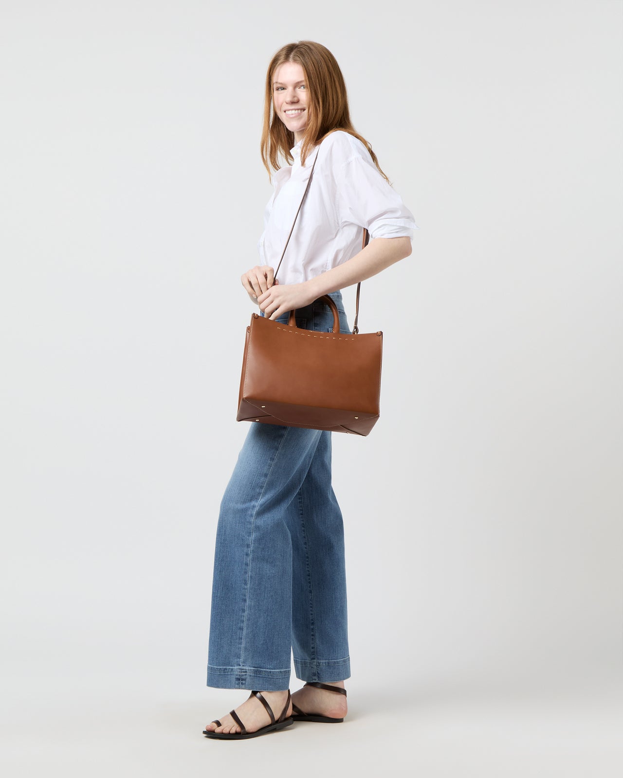 Olivia Handbag in Tan Leather