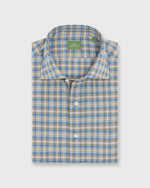 Load image into Gallery viewer, Otto Handmade Sport Shirt in Blue/Yellow/Pink Check Poplin
