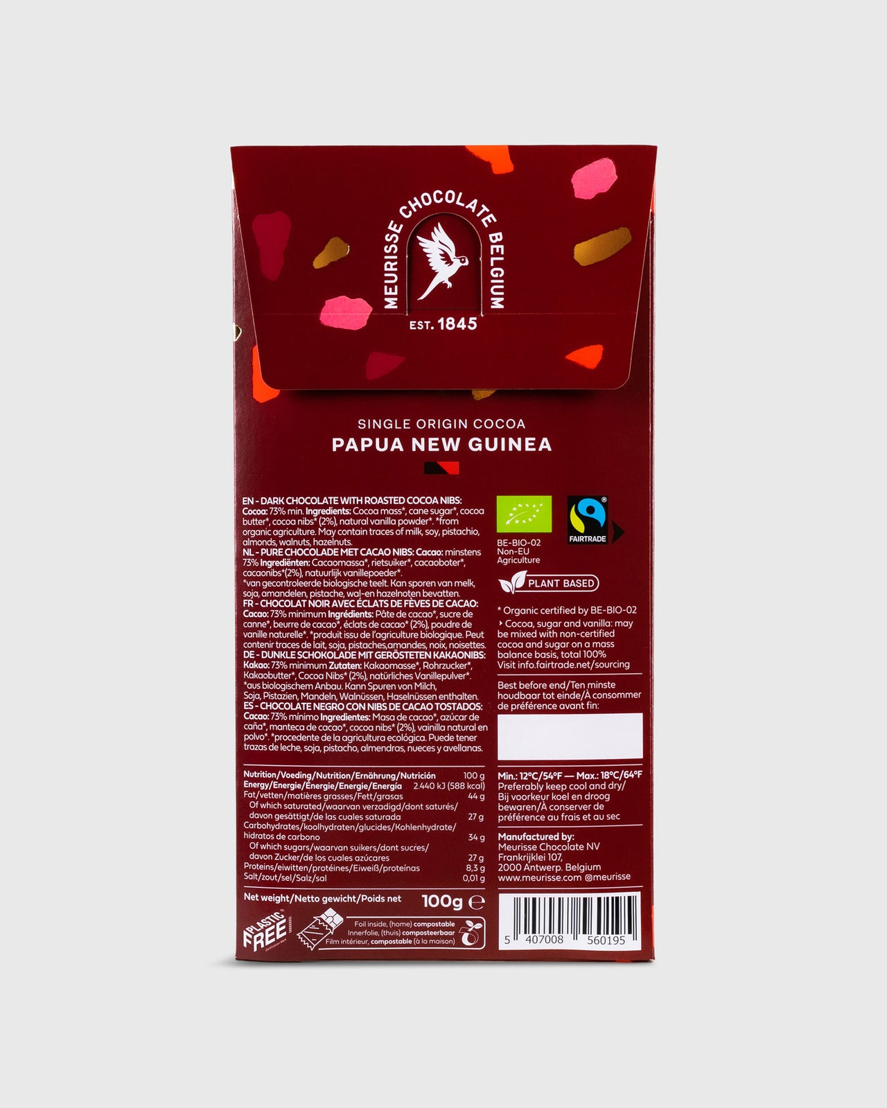 Dark Chocolate in Cocoa Nibs