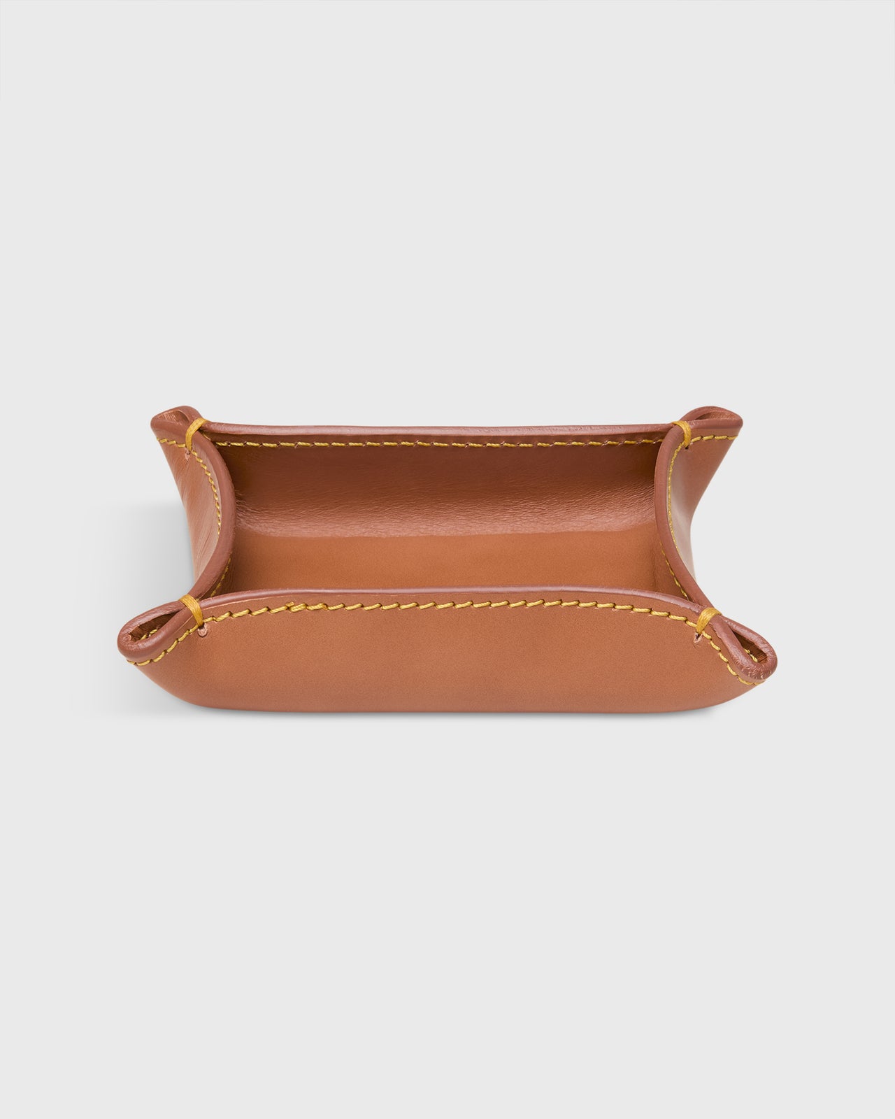 Small Tray in Natural Leather