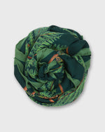 Load image into Gallery viewer, Square Scarf in Black/Green Fern
