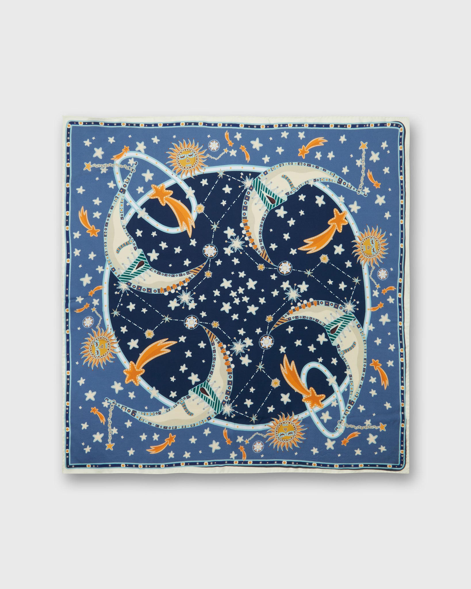 Square Scarf in Blue Astronomy