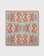 Load image into Gallery viewer, Square Scarf in Orange Abstract Moth
