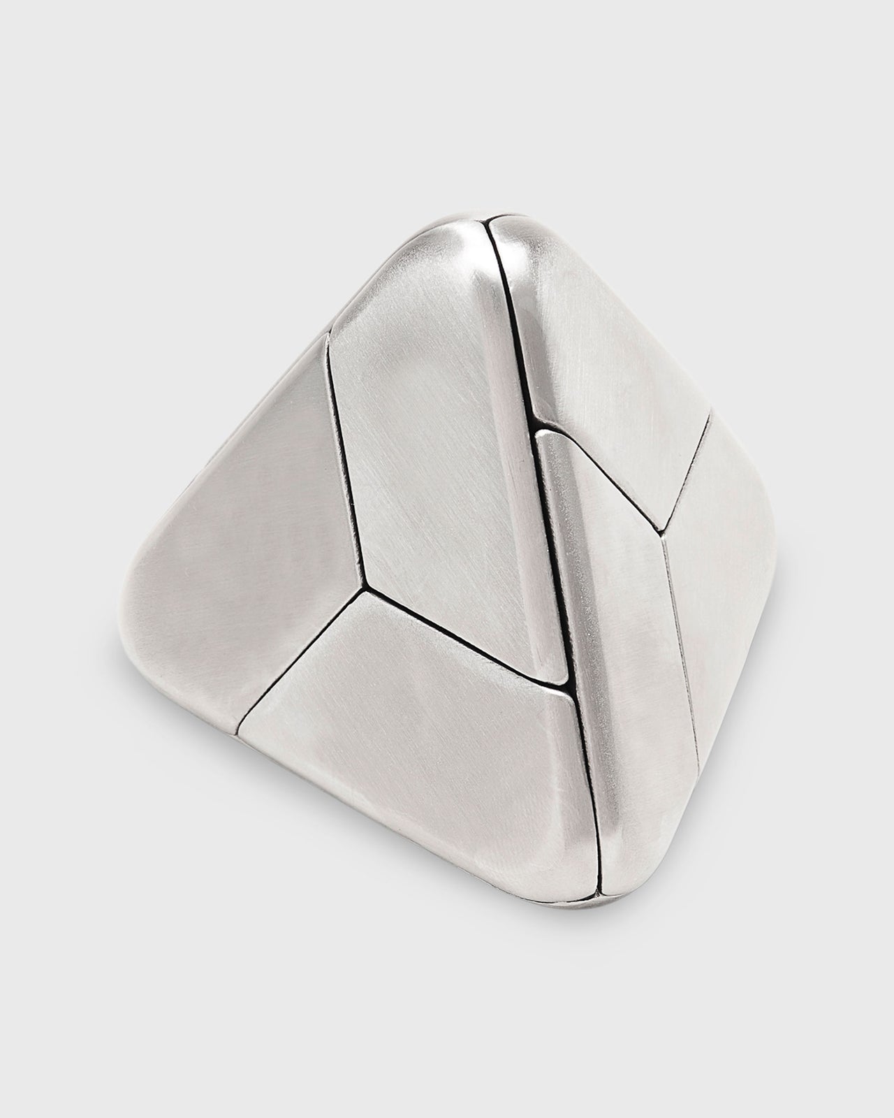 Tetra Puzzle in Brushed Stainless Steel