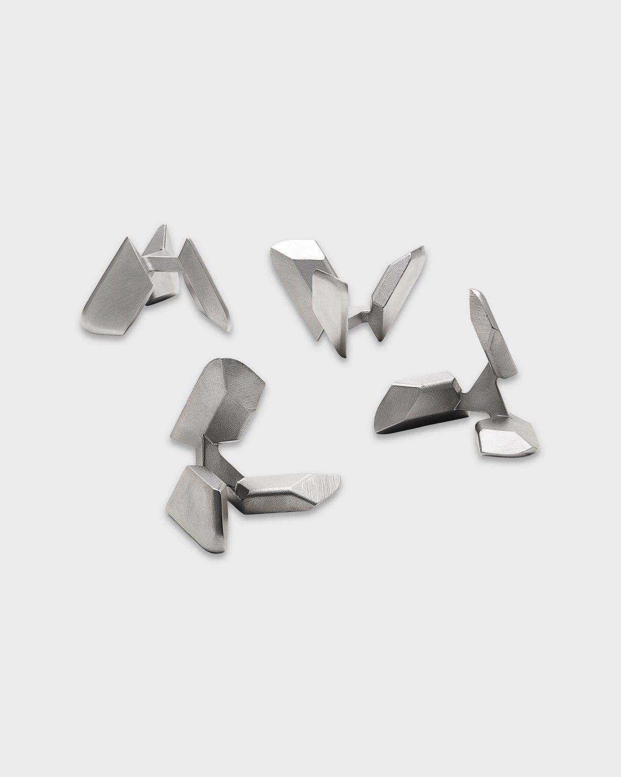 Tetra Puzzle in Brushed Stainless Steel