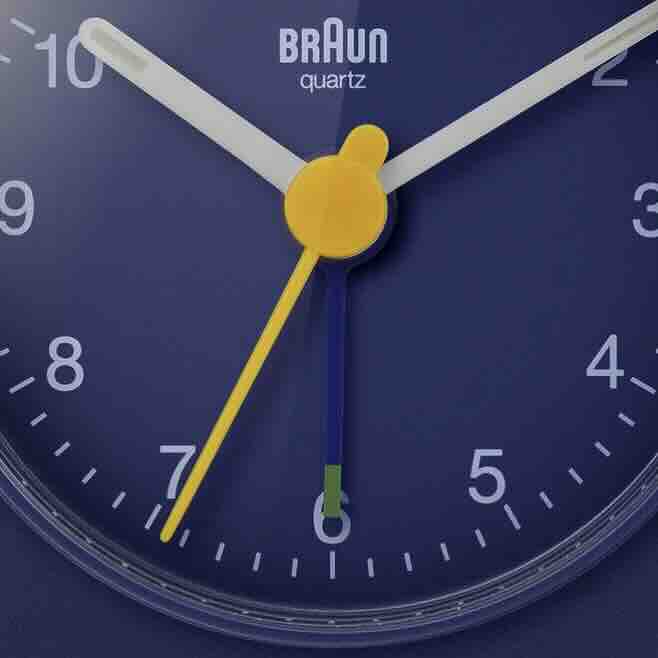 Travel Alarm Clock in Blue