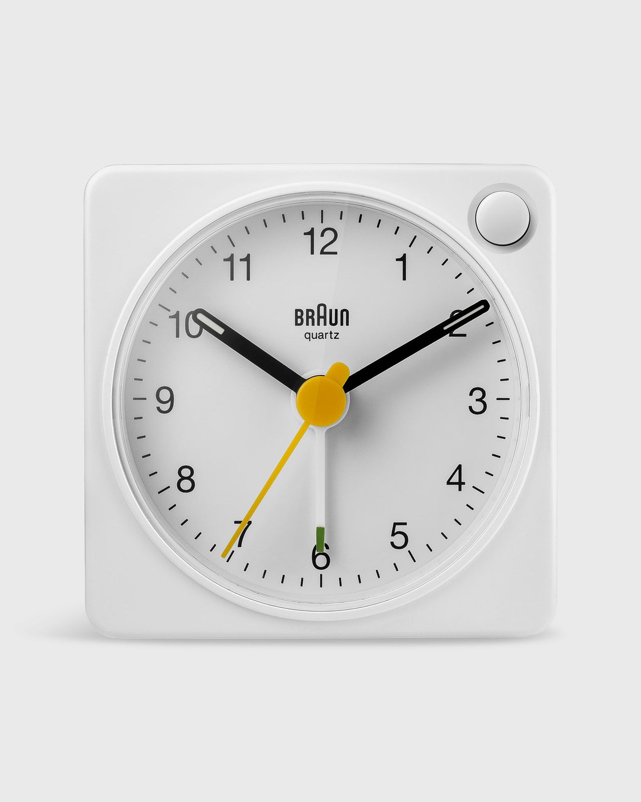 Travel Alarm Clock in White