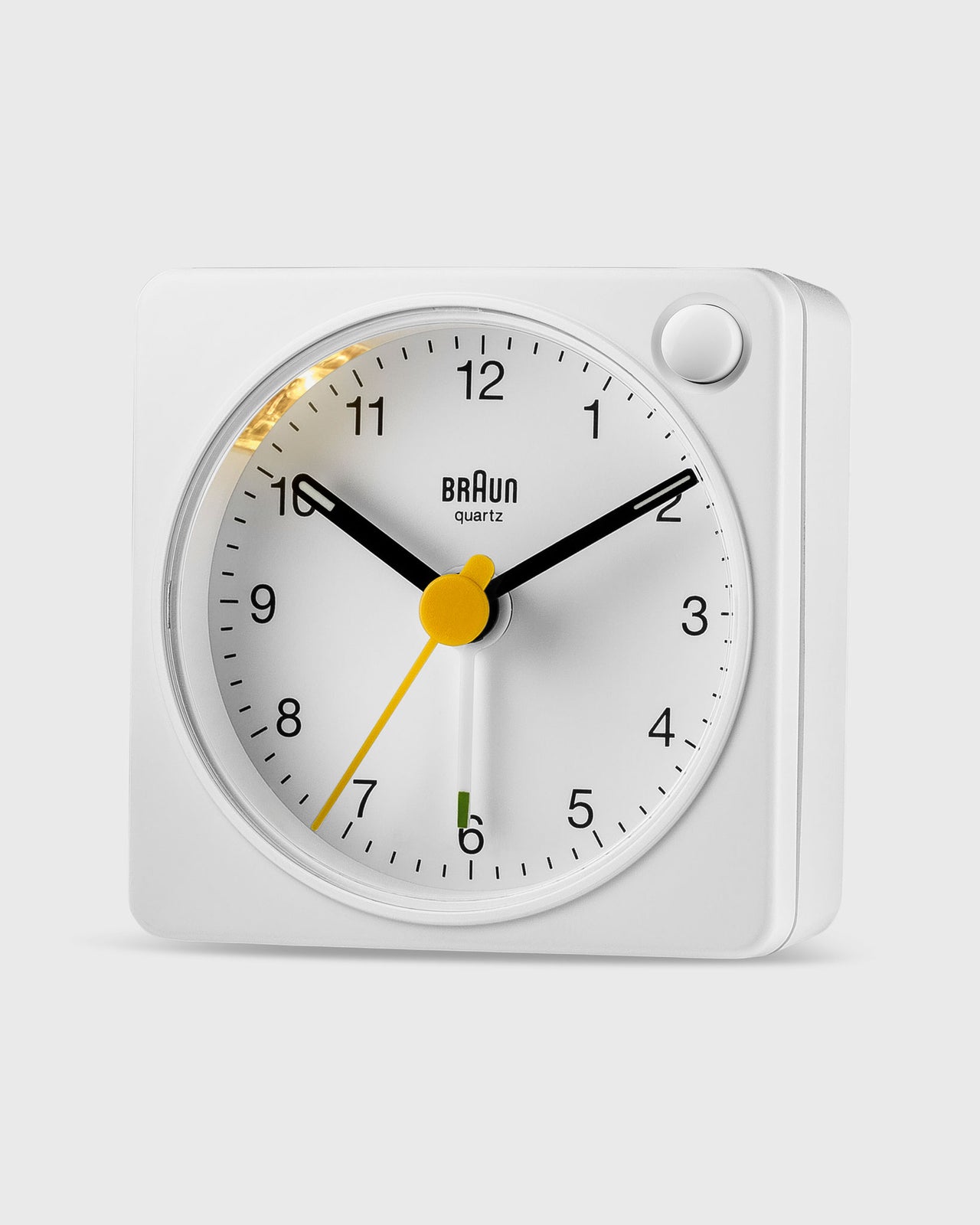 Travel Alarm Clock in White
