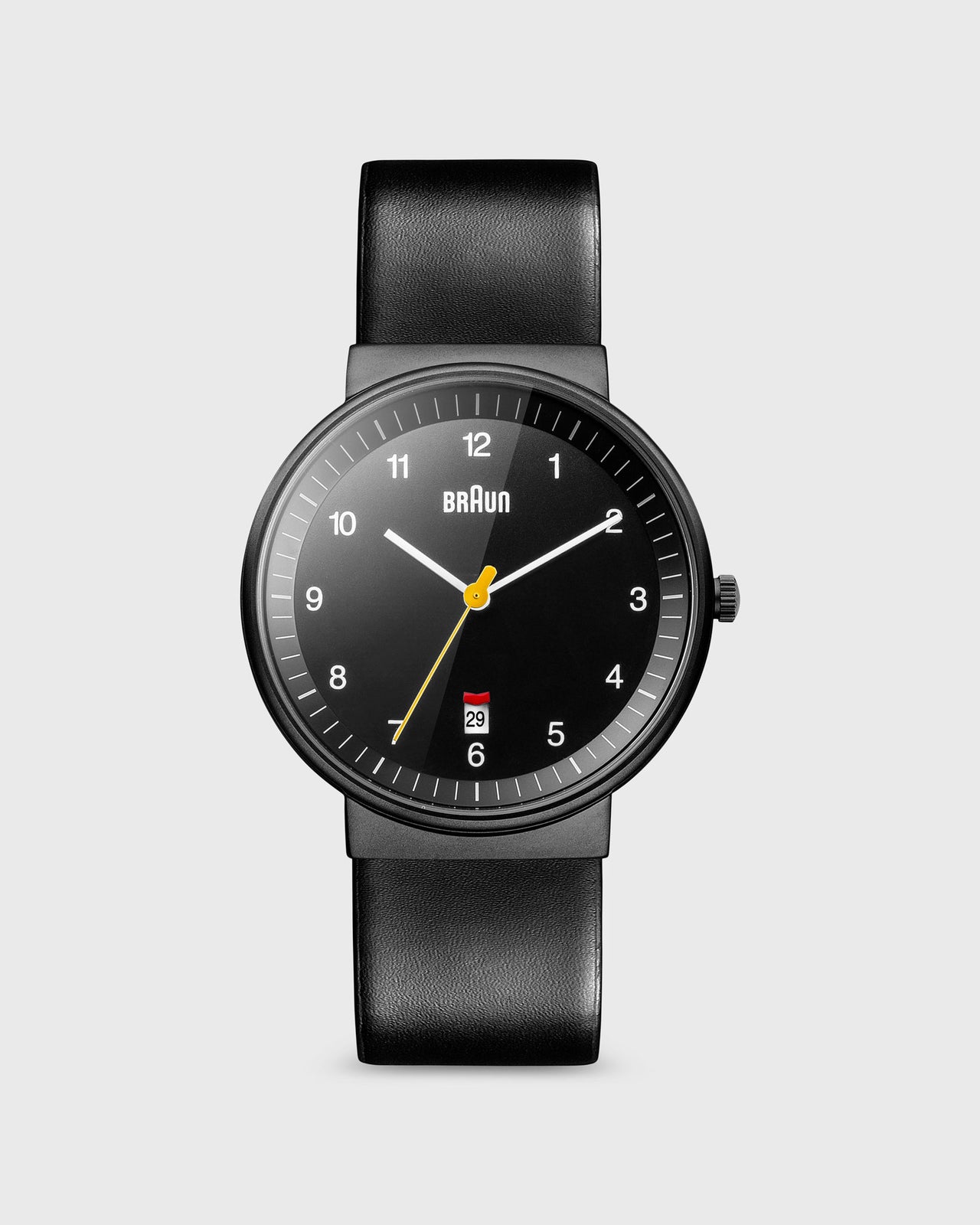 Analog Watch in Black/Black