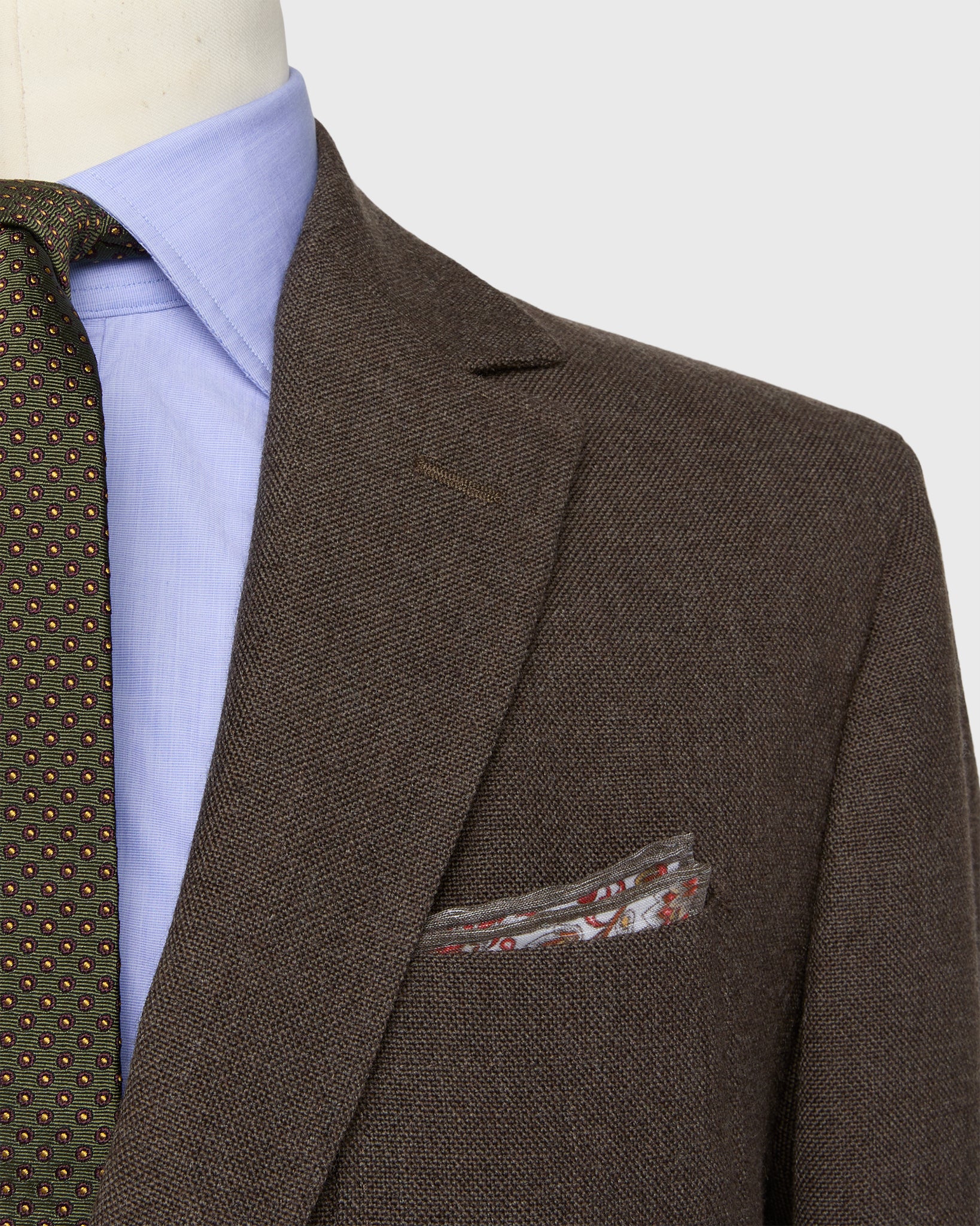 Ghost Blazer in Char Brown Country Cloth