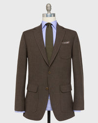 Ghost Blazer in Char Brown Country Cloth