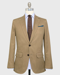 Butcher Jacket in British Khaki High Ridge Twill