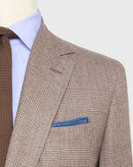 Load image into Gallery viewer, Ghost Blazer in Chocolate/Oat Glen Plaid Brushed Hopsack
