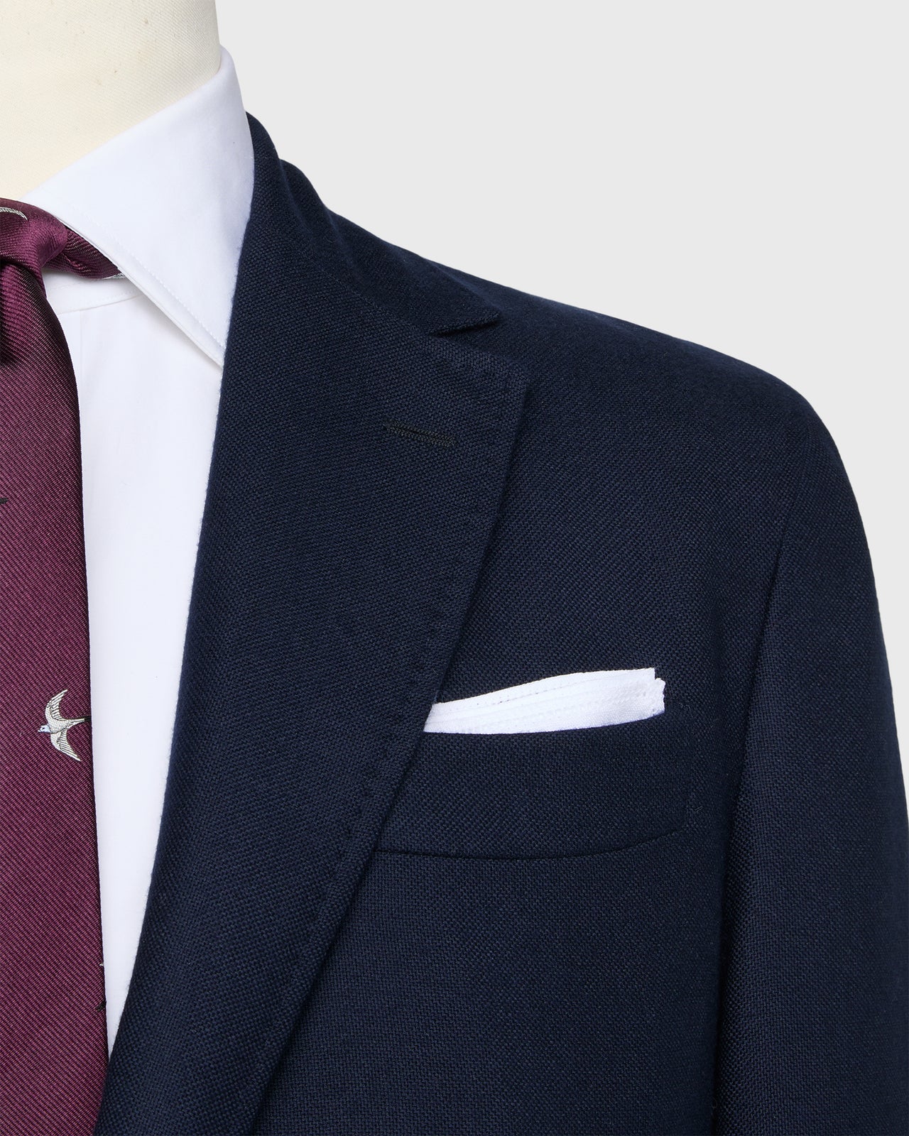 Vesper Blazer in Navy Cashmere Hopsack