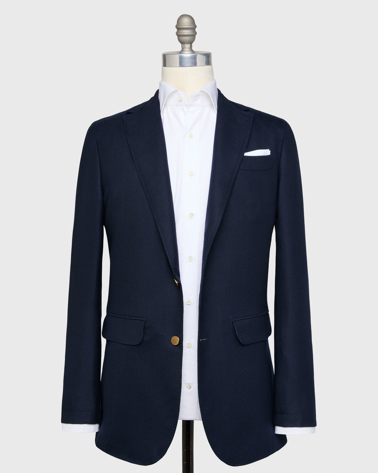 Vesper Blazer in Navy Cashmere Hopsack