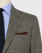Load image into Gallery viewer, Virgil No. 4 Jacket in Navy/Spruce/Umber Cashmere Houndstooth Hopsack
