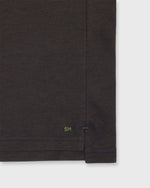 Load image into Gallery viewer, Long-Sleeved Polo in Brown Dark Oxford Pima Pique
