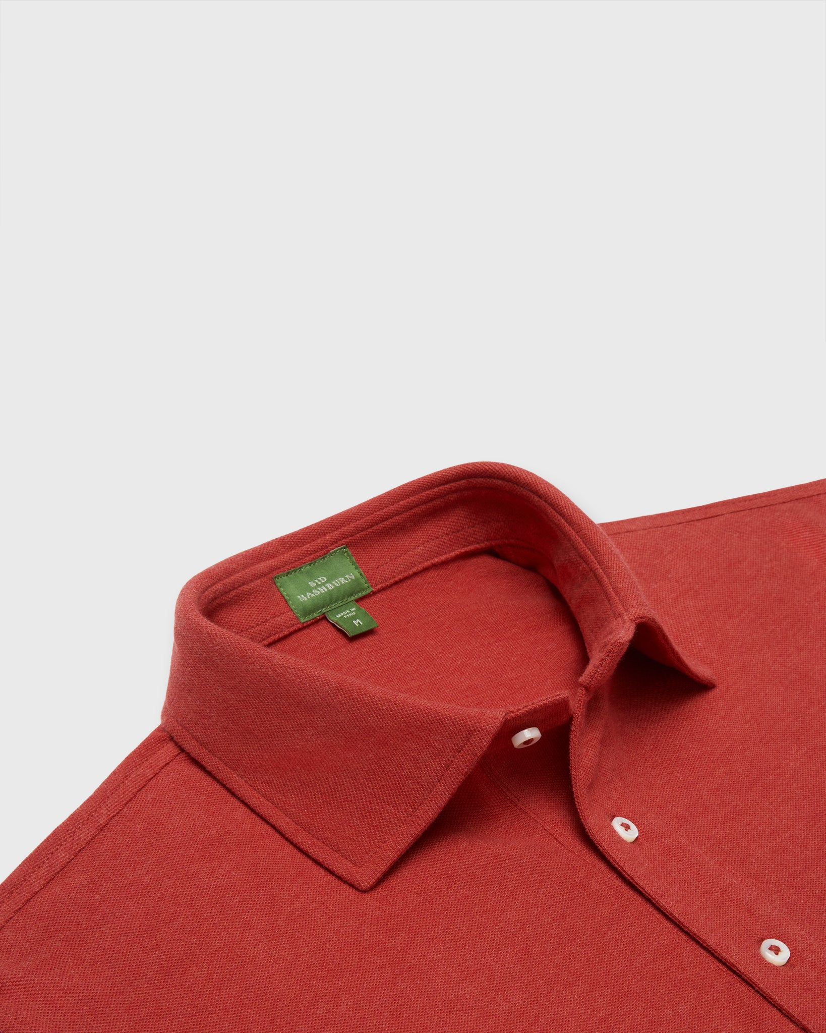 Long-Sleeved Polo in Heather Spice Pima Pique