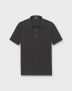 Load image into Gallery viewer, Short-Sleeved Polo in Coal Pima Pique
