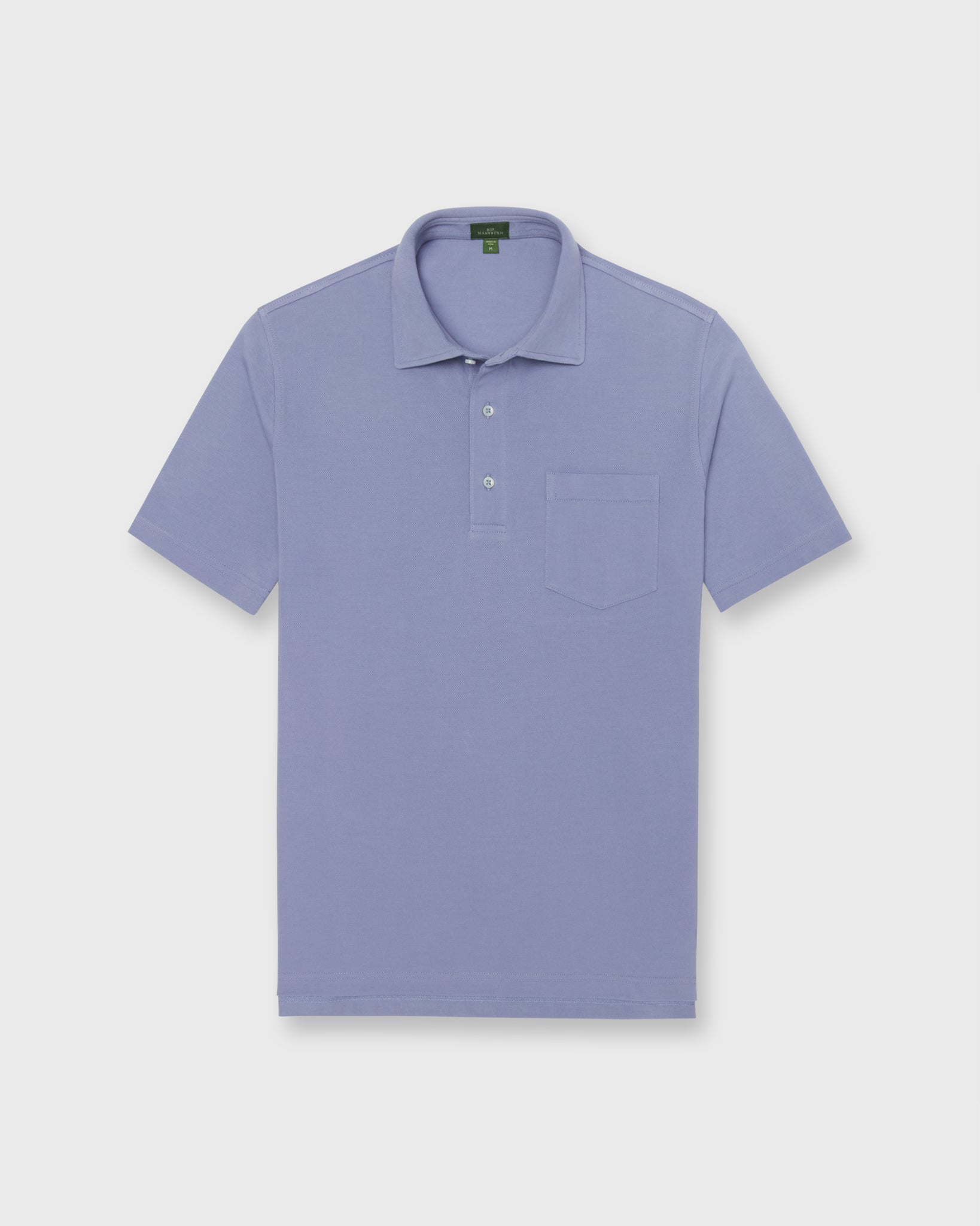 Short-Sleeved Polo in Peri Pima Pique