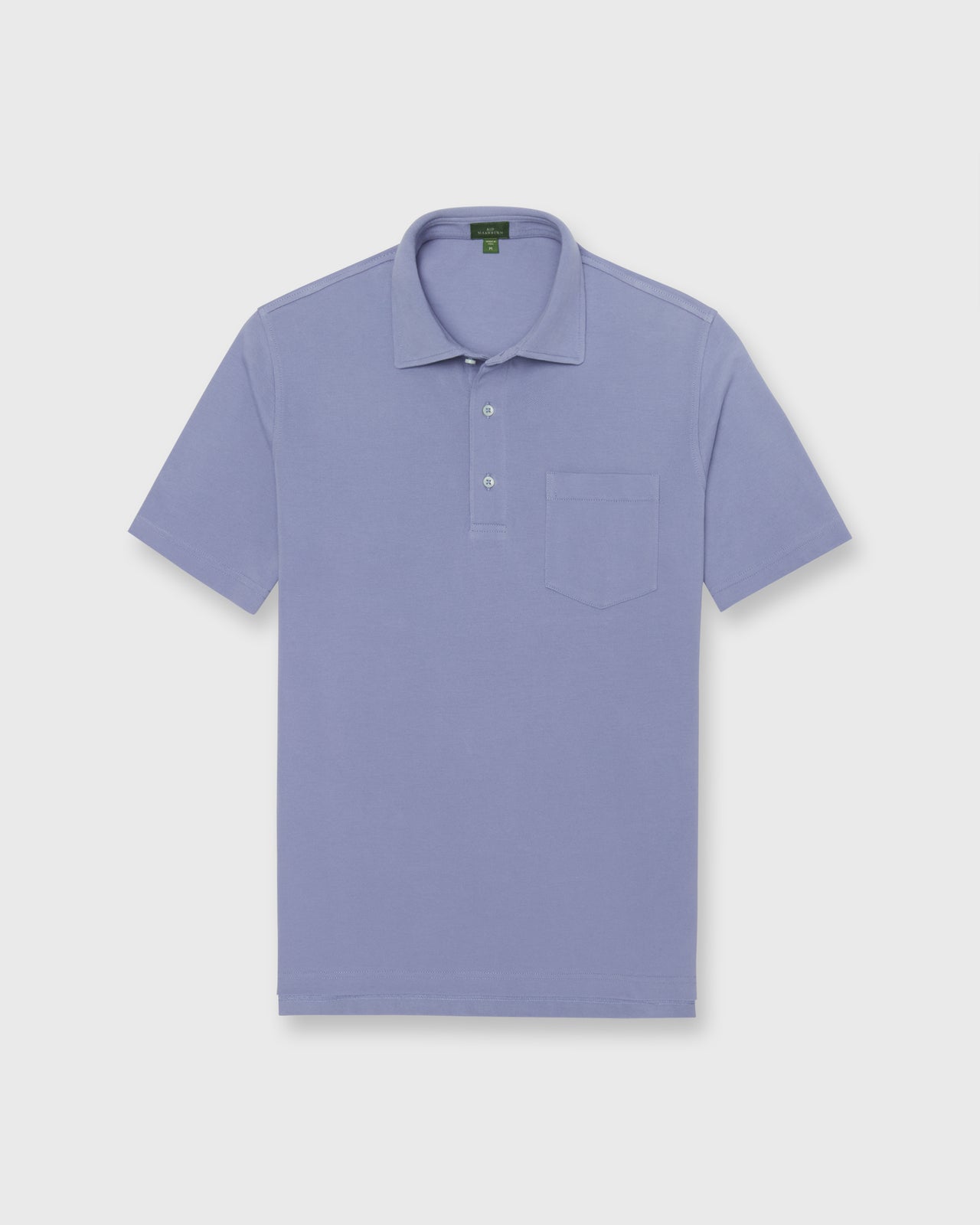 Short-Sleeved Polo in Peri Pima Pique