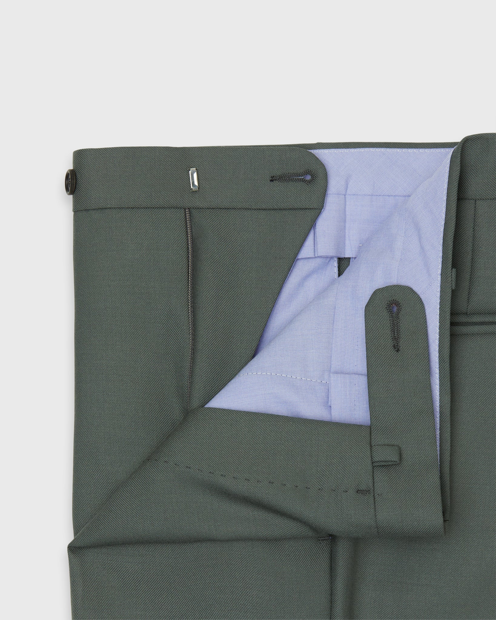Dress Trouser in Olive Mid-Weight Twill