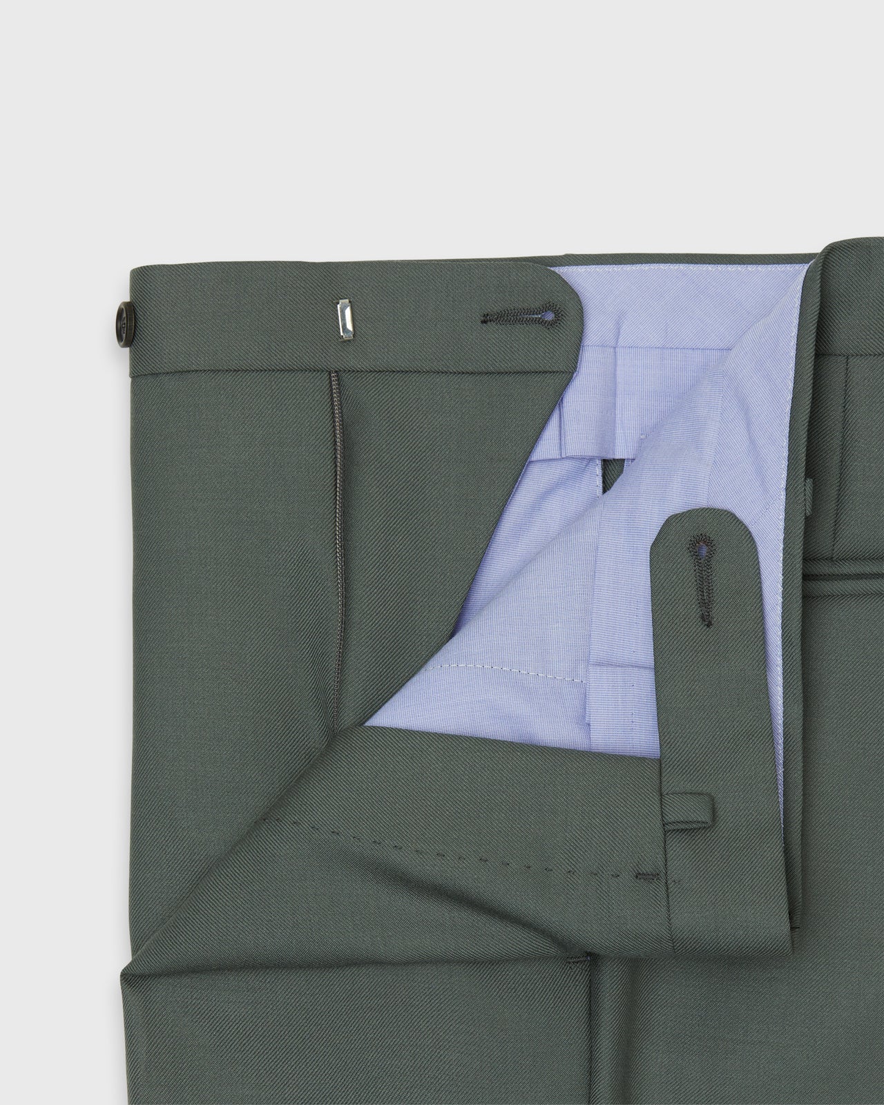 Dress Trouser in Olive Mid-Weight Twill
