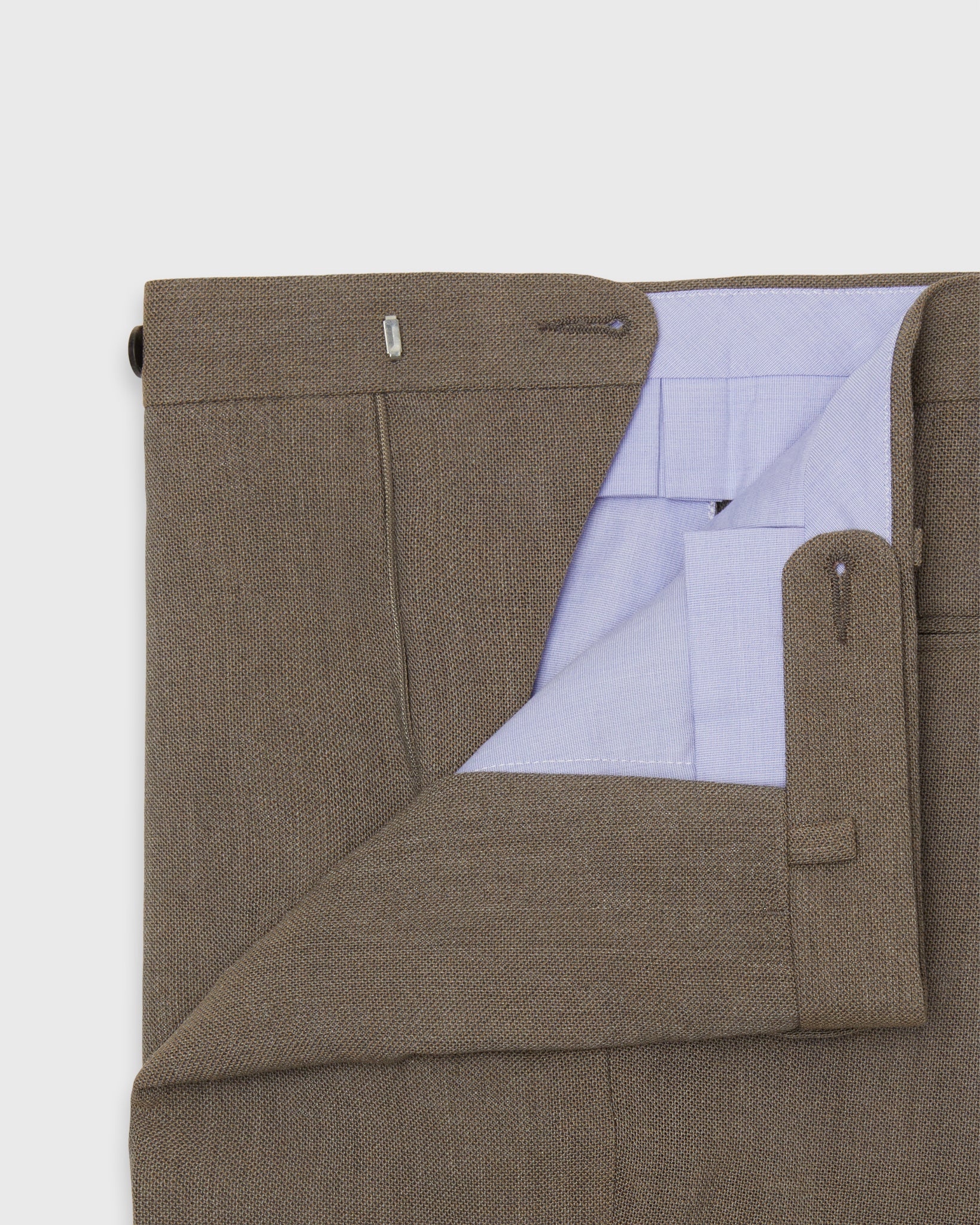 Dress Trouser in Flax Quattro Hopsack