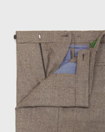 Load image into Gallery viewer, Ghost Trouser in Chocolate/Oat Glen Plaid Brushed Hopsack
