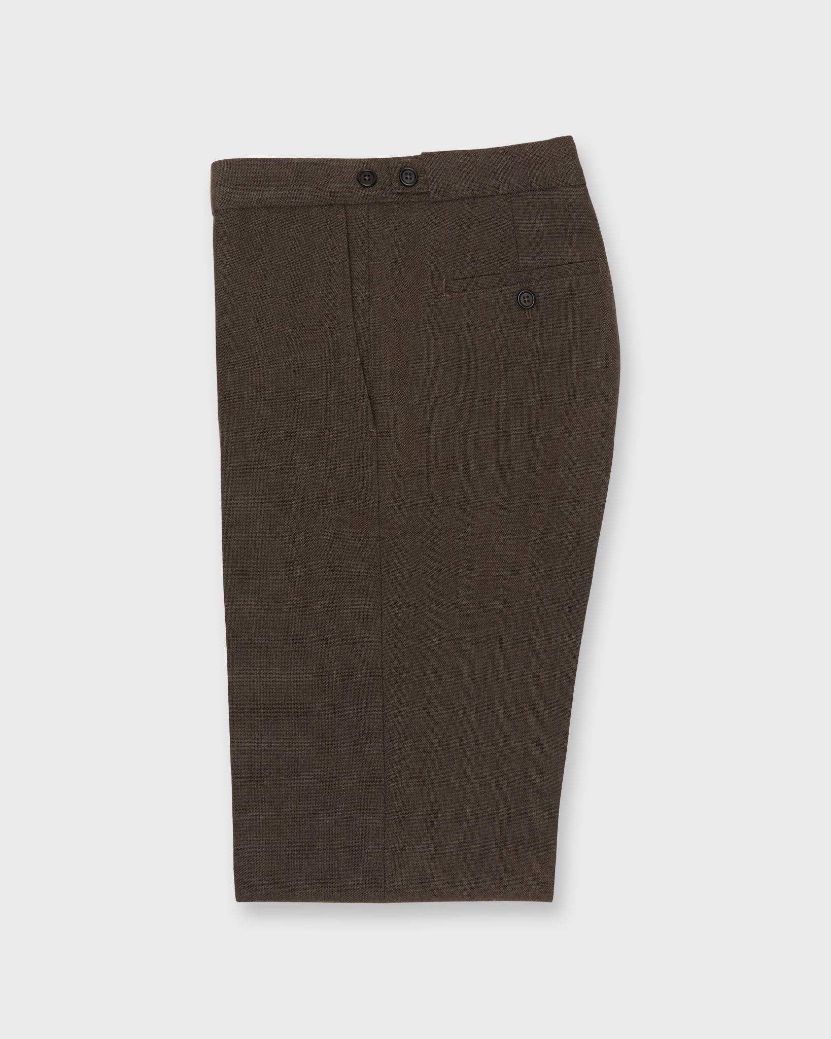 Ghost Trouser in Char Brown Country Cloth