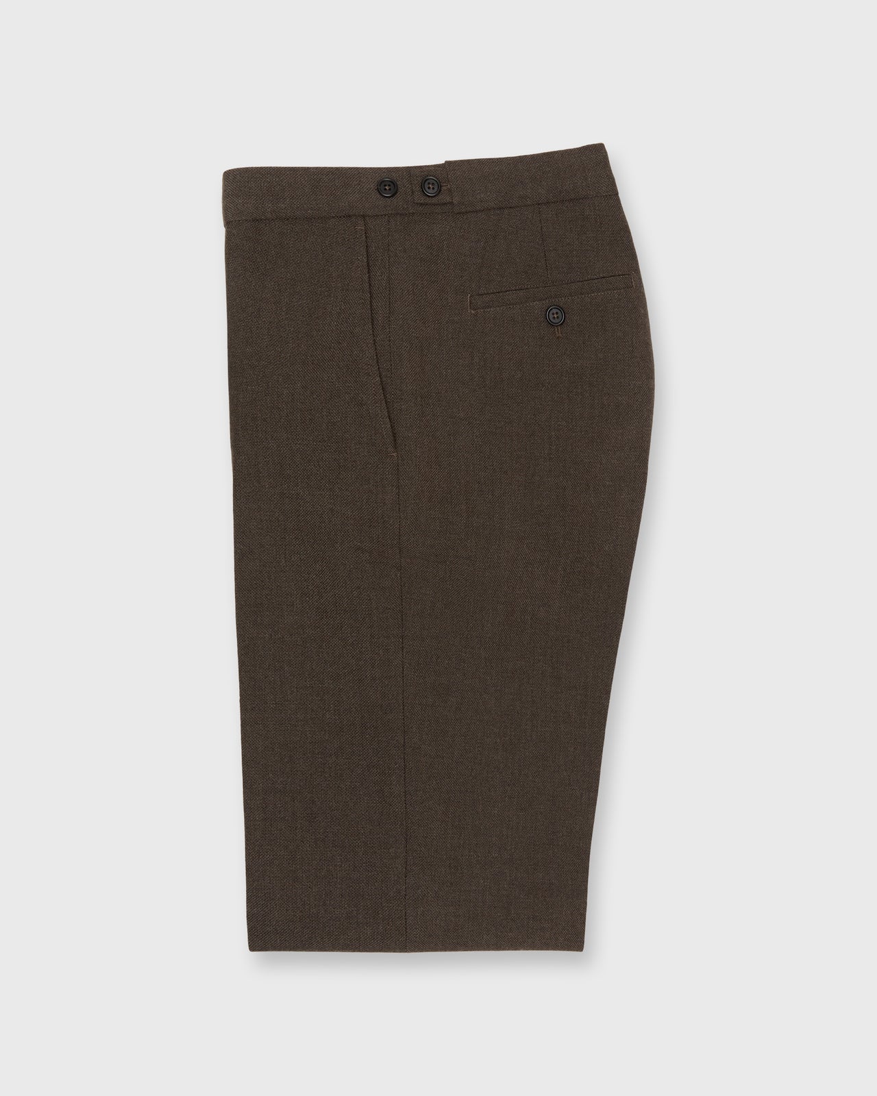 Ghost Trouser in Char Brown Country Cloth