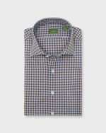 Load image into Gallery viewer, Spread Collar Sport Shirt in Heather Sky/Brolive Gingham Poplin
